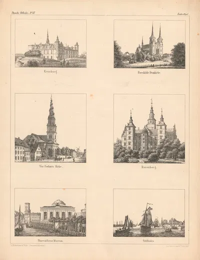Датские здания by Эмиль Бэрентцен, 1863 — digital art print download