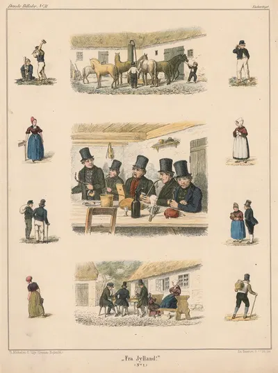 Фра Юлланд by Эмиль Бэрентцен, 1863 — digital art print download