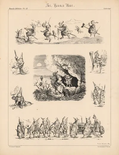 Св. Ханс нат. by Эмиль Бэрентцен, 1863 — digital art print download