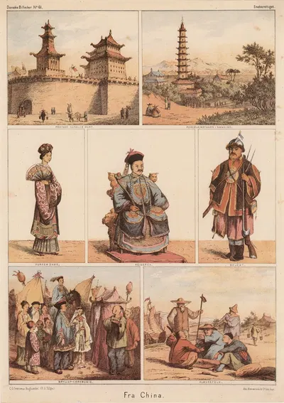 Из Китая by Эмиль Бэрентцен, 1863 — digital art print download