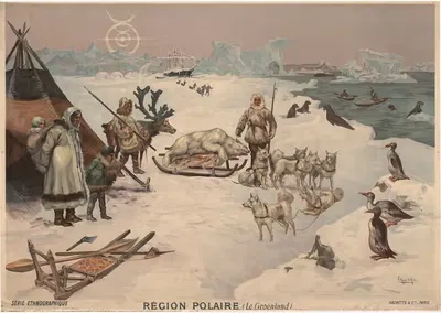 Полярный регион (Гренландия) by Фредерик Уго д’Алези, 1905 — digital art print download