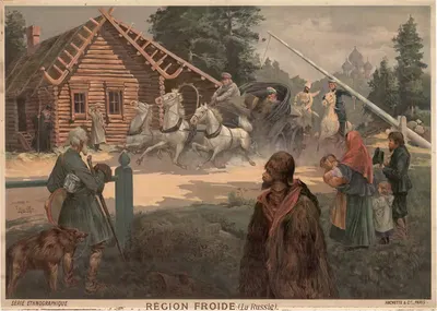 Холодный регион (Россия) by Фредерик Уго д’Алези, 1905 — digital art print download