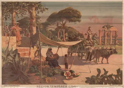 Умеренный пояс. (Италия) by Фредерик Уго д’Алези, 1905 — digital art print download