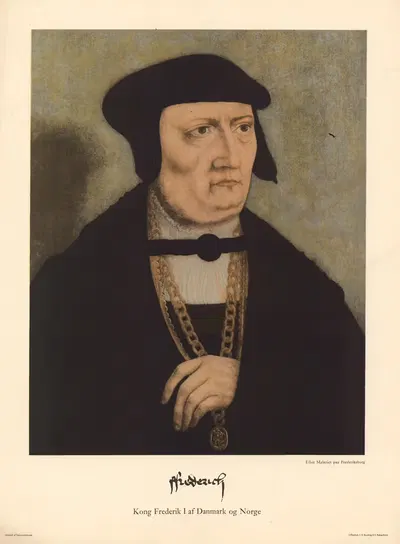 King Frederick I of Denmark and Norway by F.E. Bording, 1944 — digital art print download