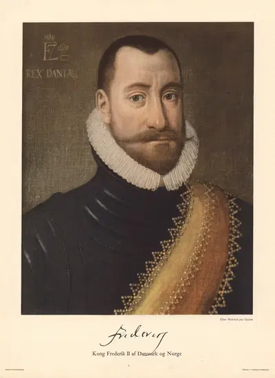 King Frederick II of Denmark and Norway by F.E. Bording, 1944 — digital art print download