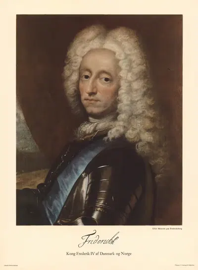 King Frederick IV of Denmark and Norway by F.E. Bording, 1944 — digital art print download
