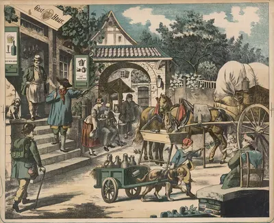 На загородной дороге by Фриц Зондерланд, 1888 — digital art print download