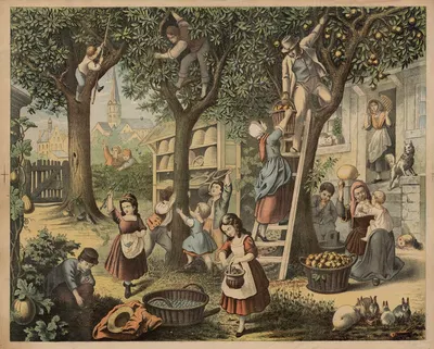 The Garden by Fritz Sonderland, 1888 — digital art print download