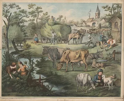 The Meadow by Fritz Sonderland, 1888 — digital art print download