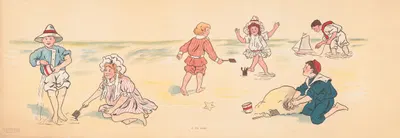 На берегу by Джордж Маркендорф, 1908 — digital art print download