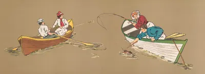 Рыбалка на черного окуня by Джордж Маркендорф, 1907 — digital art print download