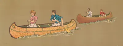 Каноэ by Джордж Маркендорф, 1910 — digital art print download