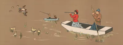 Охота на уток by Джордж Маркендорф, 1907 — digital art print download