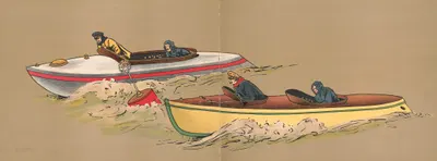 Моторные лодки by Джордж Маркендорф, 1907 — digital art print download