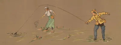 Рыбалка на форель by Джордж Маркендорф, 1910 — digital art print download