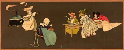 Приготовление еды by Гертруд Каспари, 1905 — digital art print download