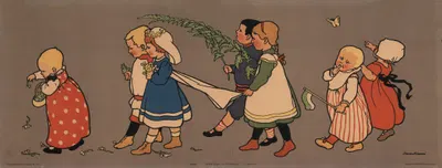 Wedding procession by Gertrud Caspari, 1905 — digital art print download