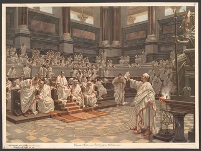 Cicero's tale about Catiline by Hans Werner Schmidt, 1912 — digital art print download