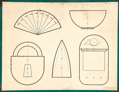 Веер, замок, железо, тарелка, почтовый ящик by Генрих Янниче, 1900 — digital art print download
