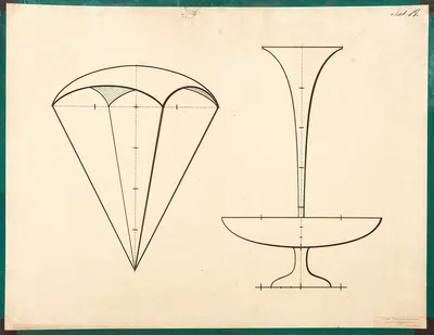 Парашют, блюдо с фонтаном. by Генрих Янниче, 1900 — digital art print download