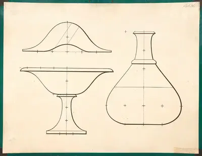 Блюдо с крышкой, фляга by Генрих Янниче, 1900 — digital art print download