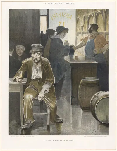 Sur le chemin de la folie by Jean Geoffroy, 1914 — digital art print download