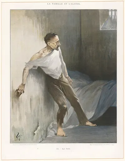 La folie by Jean Geoffroy, 1914 — digital art print download