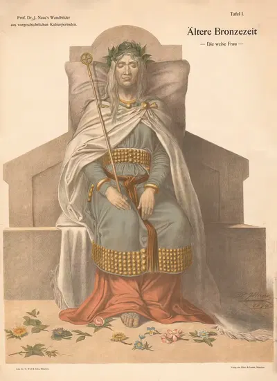 Early Bronze Age – The Wise Woman by Julius Naue, 1900 — digital art print download