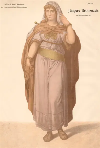 Late Bronze Age – Wealthy woman by Julius Naue, 1900 — digital art print download