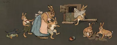 Семья Лампе by К. Вагнер, 1911 — digital art print download