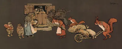 Запасы на зиму by К. Вагнер, 1911 — digital art print download