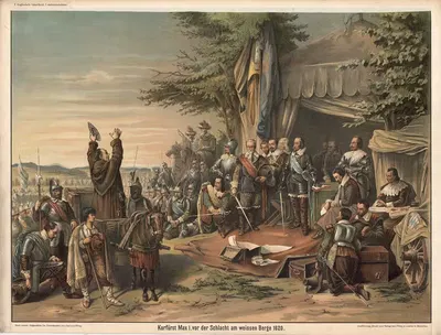 Курфюрст Макс I перед битвой на белом холме 1620 by Карл Теодор фон Пилоти — digital art print download