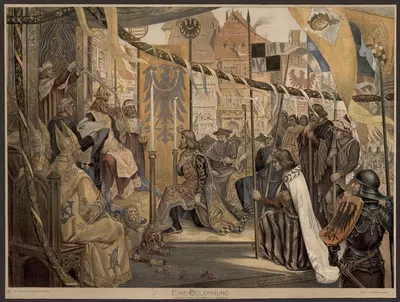 Eine Belehnung by Mathieu Molitor, 1900 — digital art print download