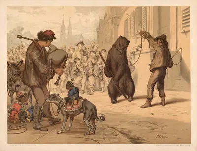 Bear by Otto Speckter, 1880 — digital art print download