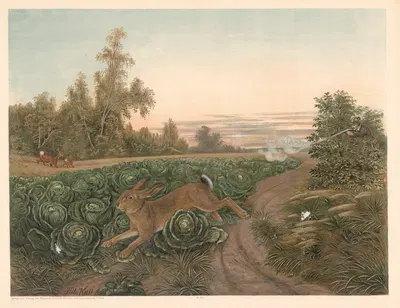 Hare by Otto Speckter, 1880 — digital art print download