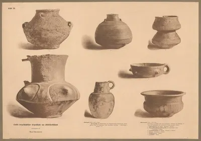 Урны из каменного и бронзового века by Поль Бенндорф, 1900 — digital art print download