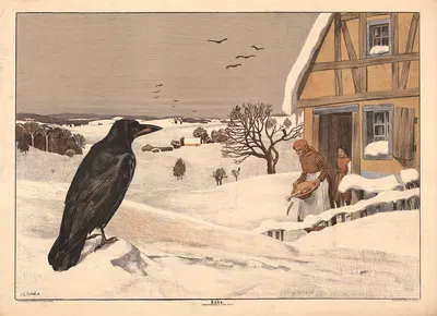 Ворон by Пауль Хорст-Шульце, 1911 — digital art print download