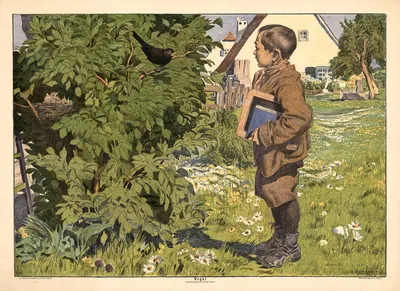 Птица by Пауль Хорст-Шульце, 1911 — digital art print download