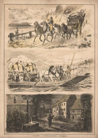 По земле и по морю by Пауль Фридрих Мейерхейм, 1915 — digital art print download