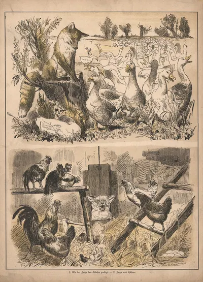 Истории о Лисе Рейнард by Пауль Фридрих Мейерхейм, 1915 — digital art print download