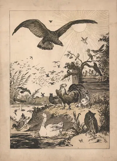 Выбор короля птиц by Пауль Фридрих Мейерхейм, 1915 — digital art print download