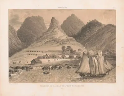 Présidió de la isla de Juan-Fernades by Pierre Frédéric Lehnert, 1844-1860 — digital art print download