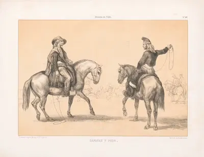 Capataz y peon by Pierre Frédéric Lehnert, 1844-1860 — digital art print download