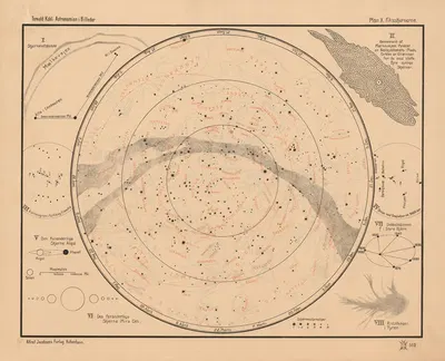 Fixed stars by Torvald Køhl, 1910 — digital art print download
