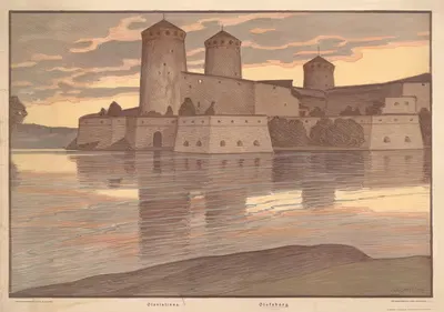 Олофсборг (основан в 1475) by Вяйно Бломстедт, 1907 — digital art print download