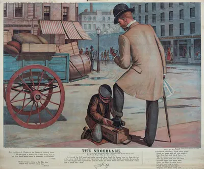 Чистильщик обуви by В. и А.К. Джонстон, 1905 — digital art print download