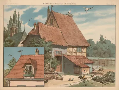 Крыша by В. Крювел, 1888 — digital art print download