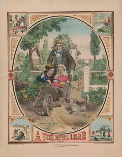 A precious load by E.C. Bridgman, 1880 — digital art print download