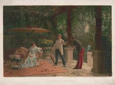 Волк в овечьей шкуре by Фишель, Адлер и Ко., 1881 — digital art print download