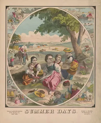 Летние дни by Гейлорд Уотсон, 1881 — digital art print download
